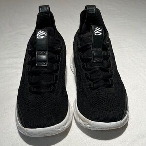 Under Armour Curry 8 Basketball Shoes - Black With White Sole - Size M 7/ W 8.5